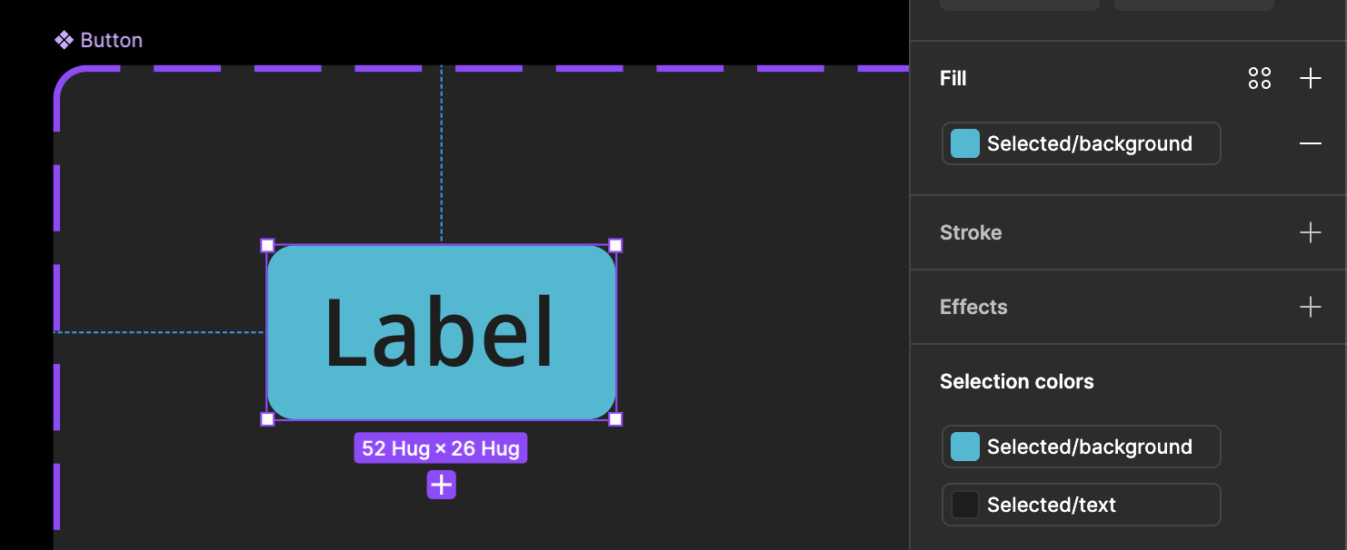 Figma button component design system